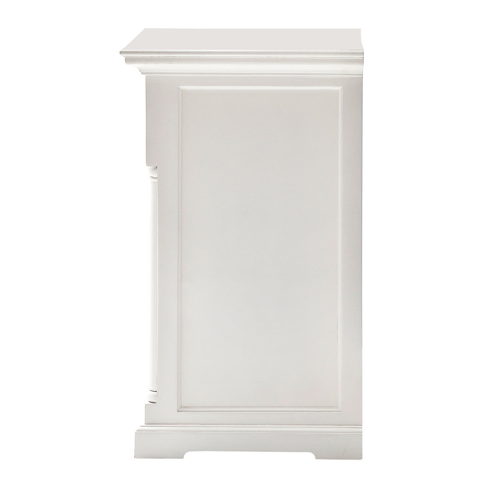 Provence Buffet and Open Hutch Cabinet - White BOTTOM