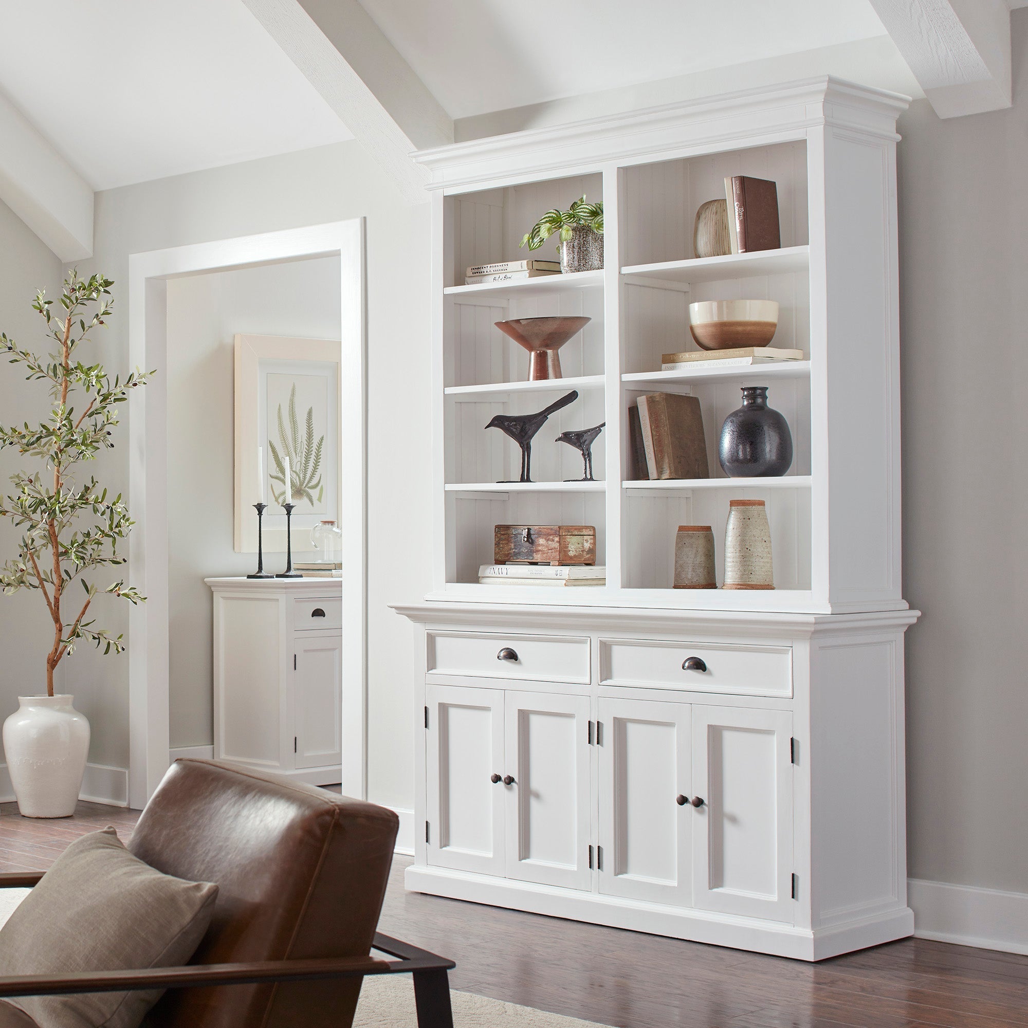 Buffet Hutch Unit with 8 Shelves - BOTTOM