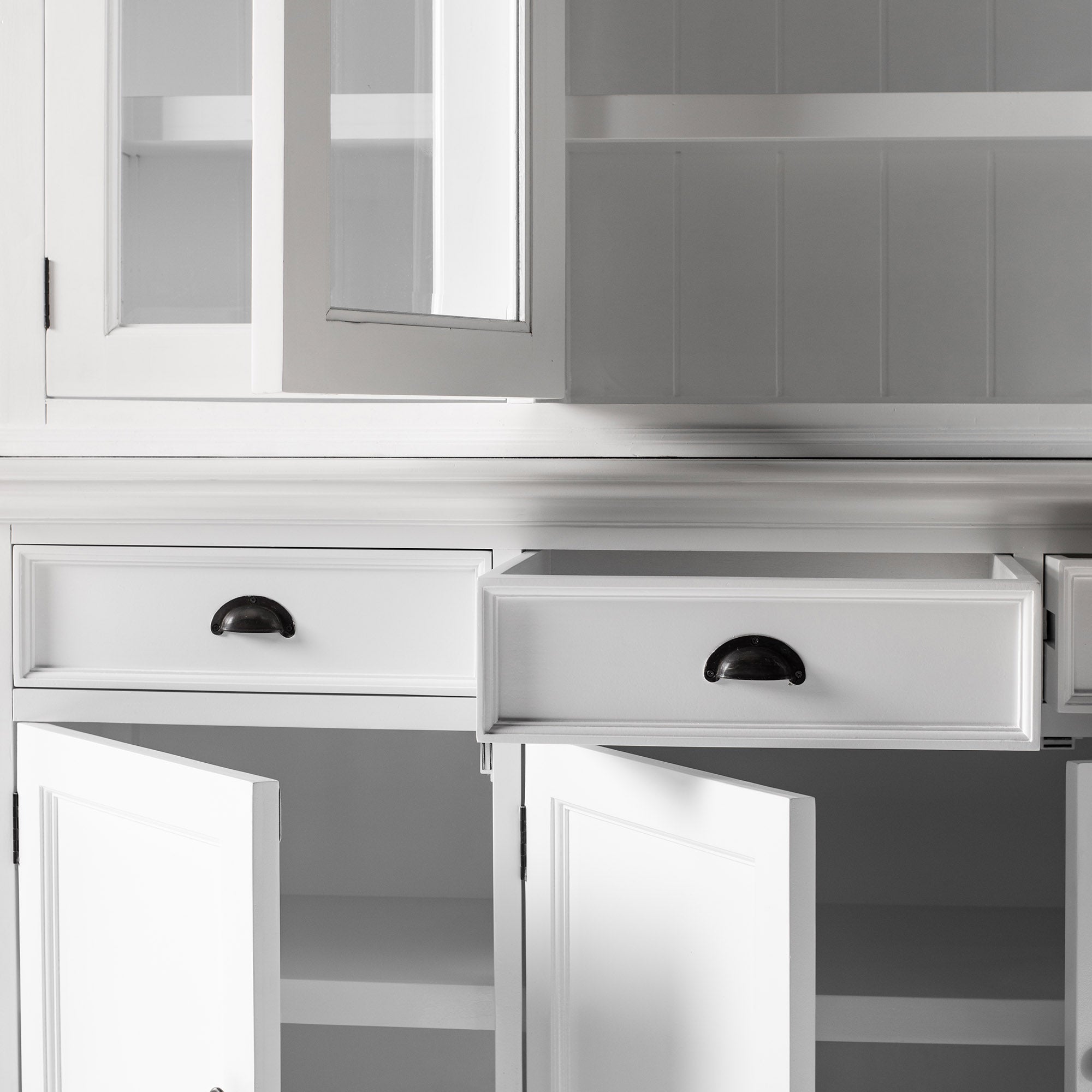 Buffet Hutch Unit with 4 Glass Doors - BOTTOM