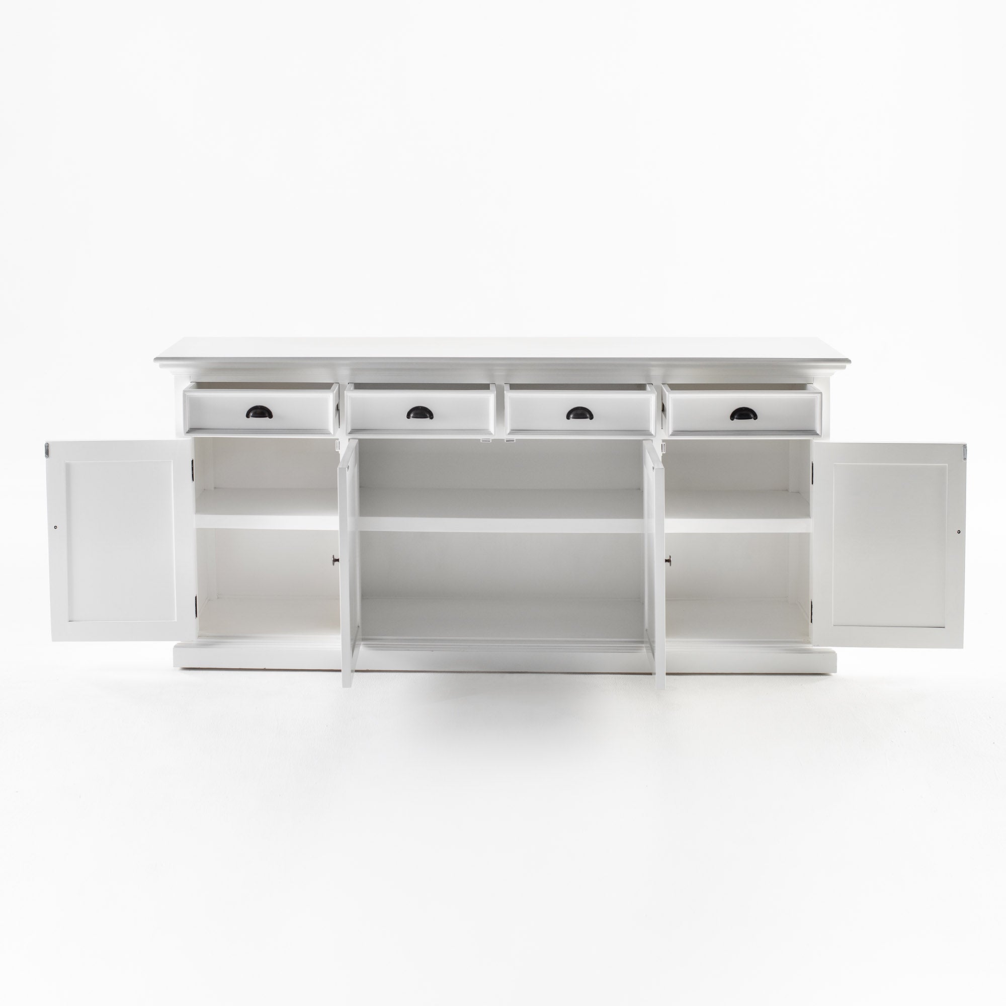 Buffet Hutch Unit with 4 Glass Doors - BOTTOM