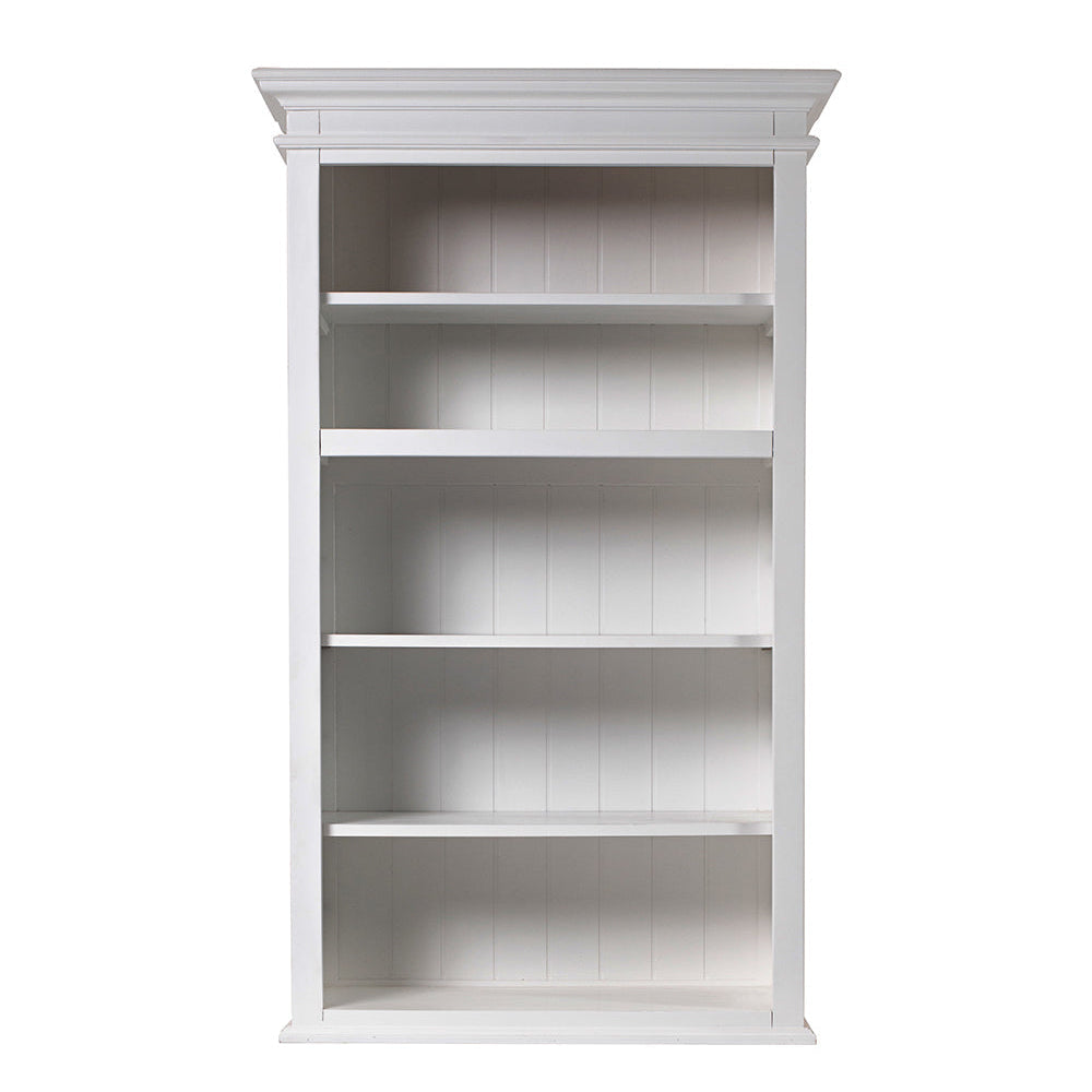 Halifax Slim Hutch Bookcase - White - TOP