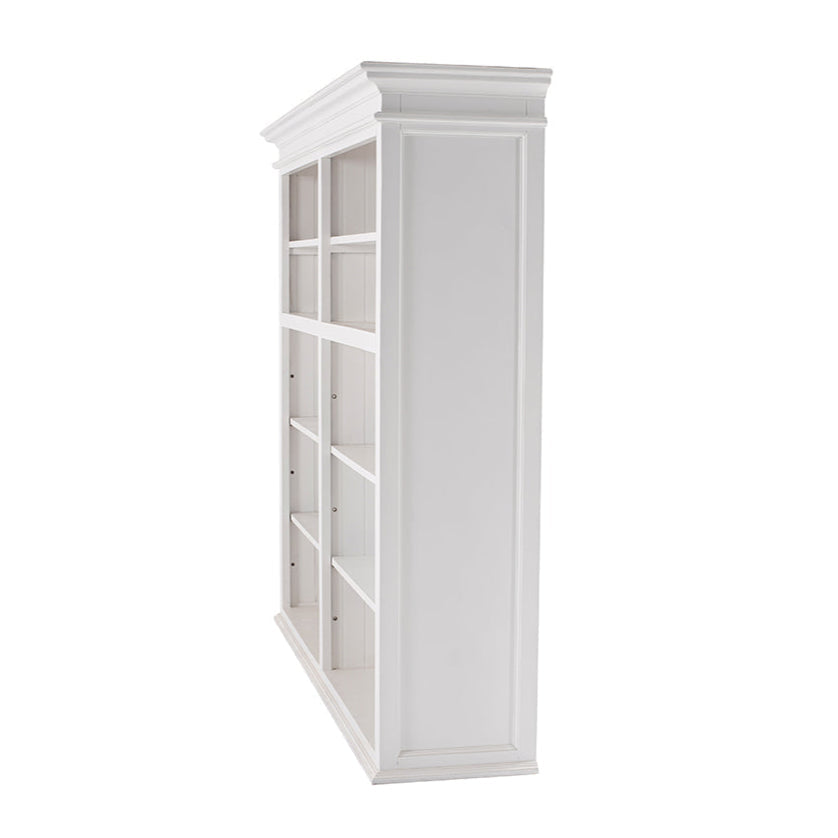 Halifax Medium Hutch Bookcase - White TOP