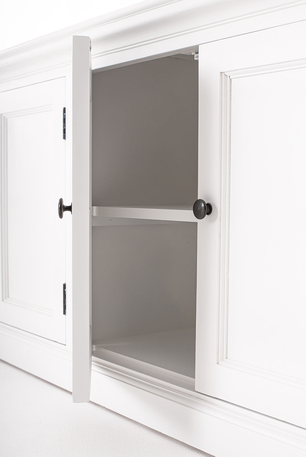 Halifax Large Hutch Bookcase - White BOTTOM