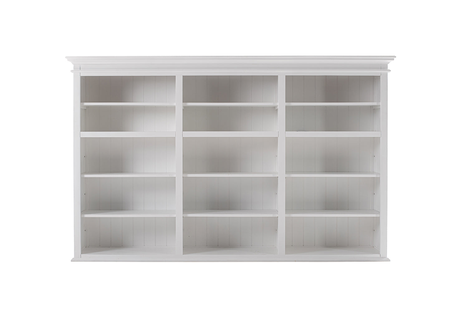Halifax Large Hutch Bookcase - White TOP