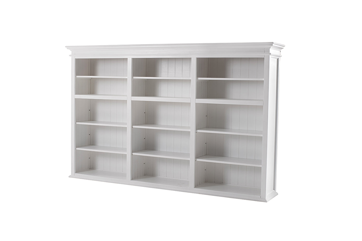 Halifax Large Hutch Bookcase - White TOP