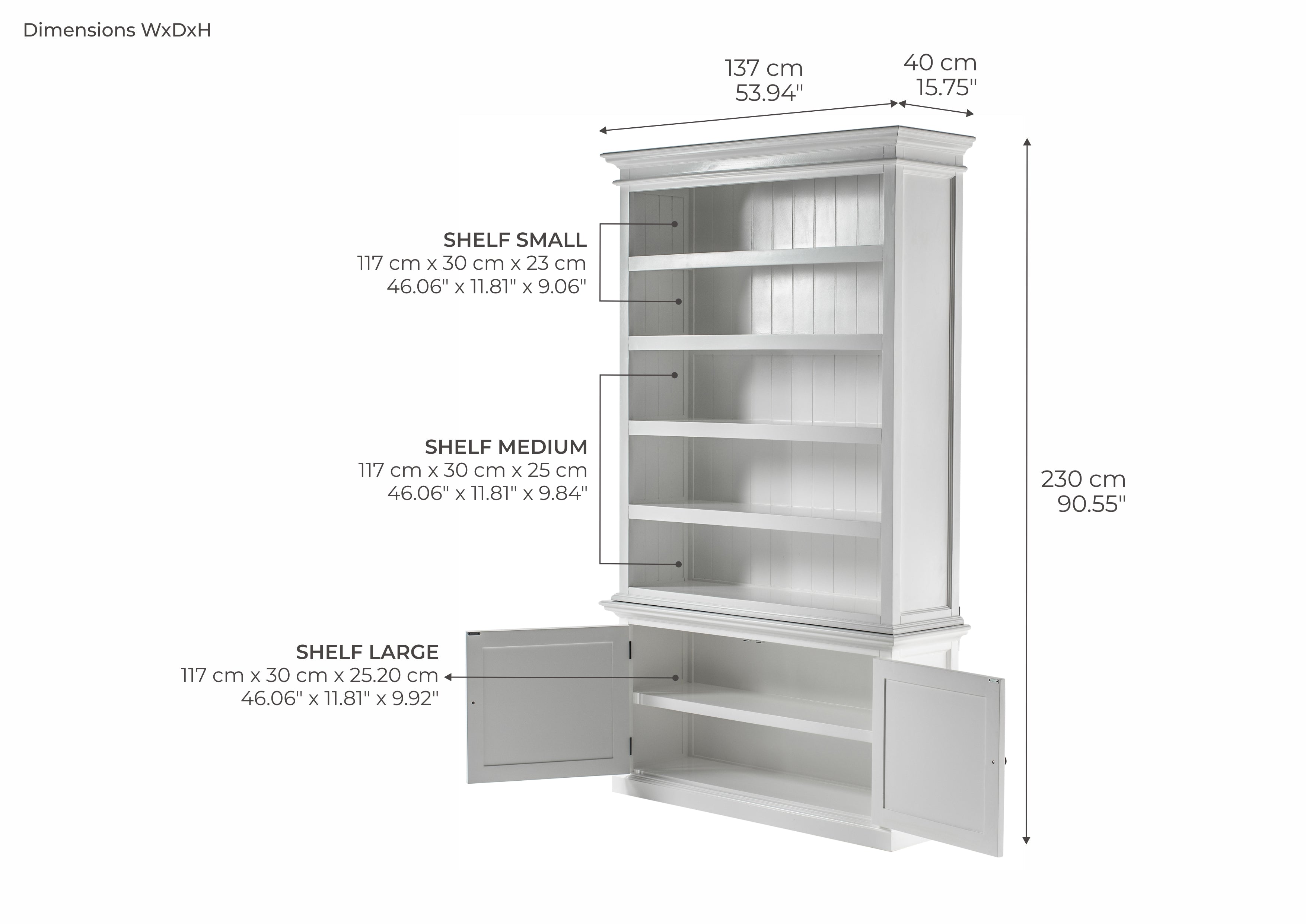 Hutch Cabinet - Single Bay - TOP