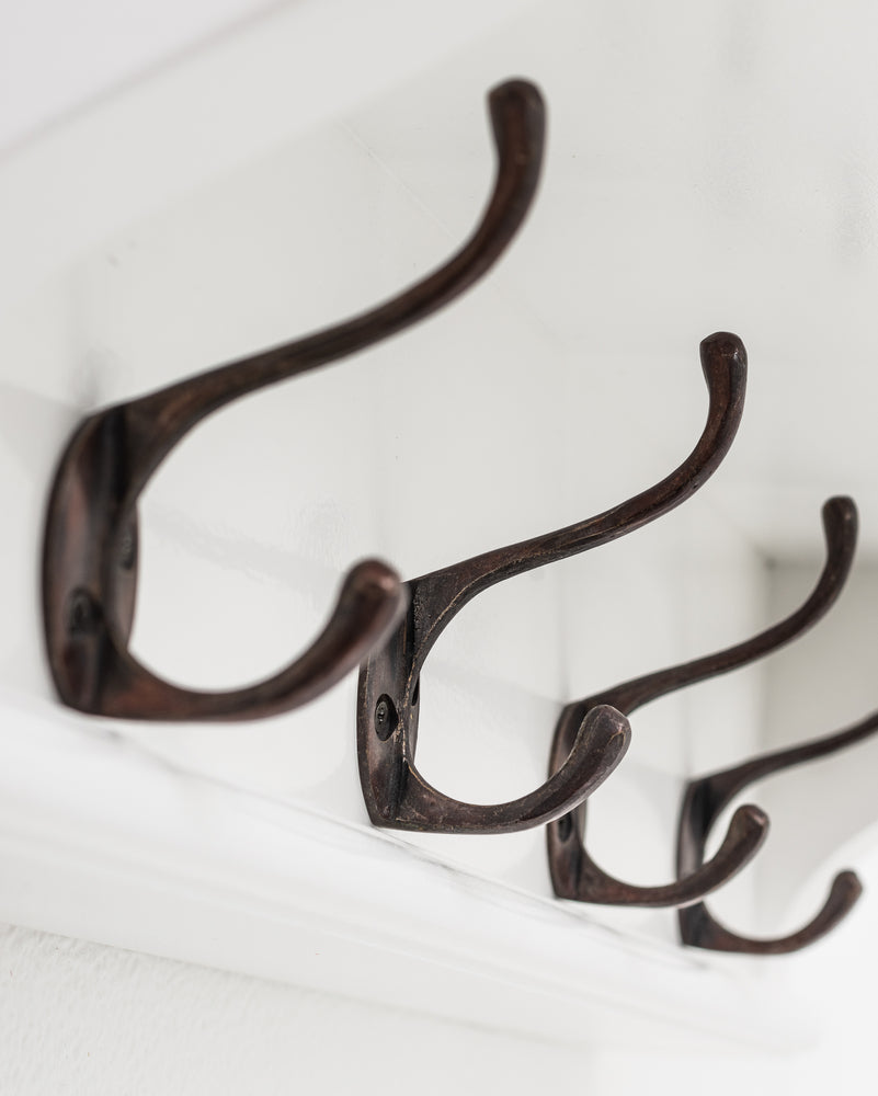 Halifax 4 Hook Coat Rack 70cm - White