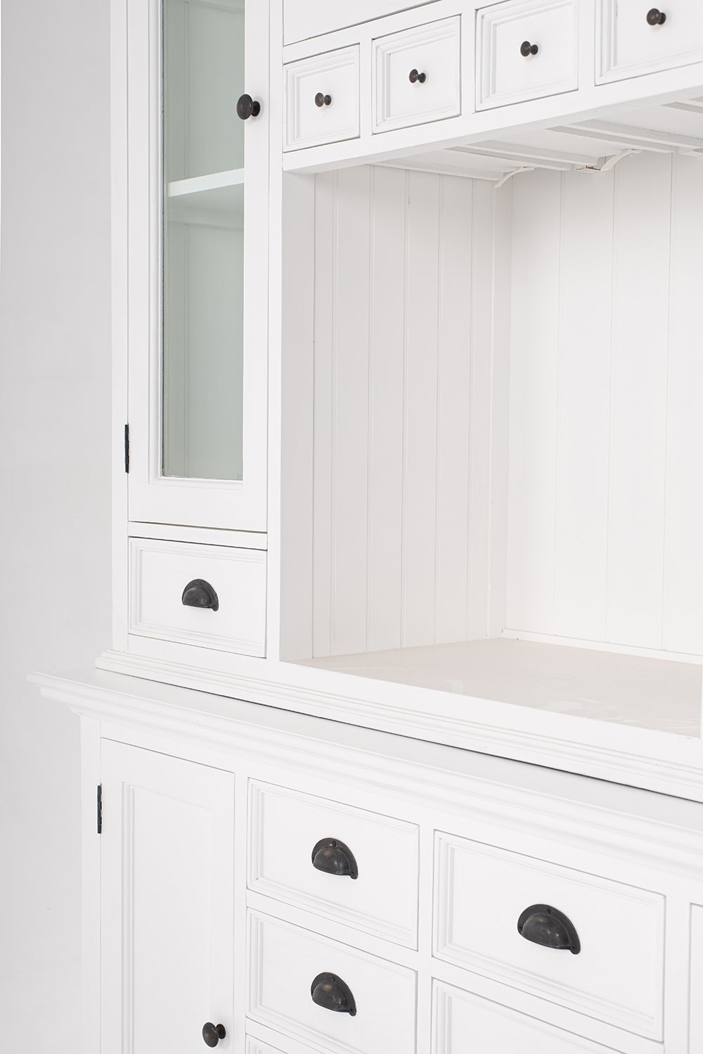 Halifax Kitchen Buffet & Hutch - White TOP