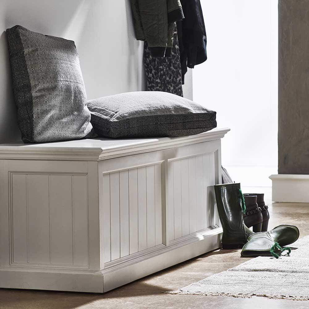 Halifax Medium Blanket and Storage Box - White-Chest-by NovaSolo-I Wanna Go Home