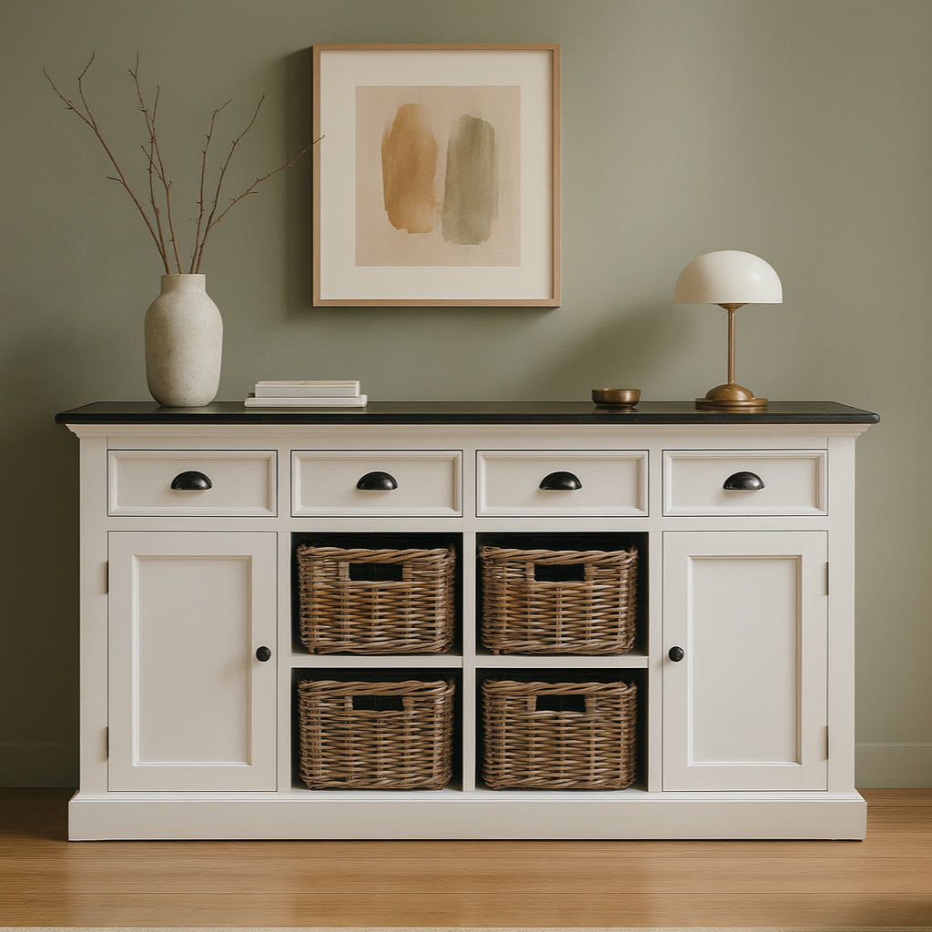 Halifax Contrast Buffet with 4 Baskets