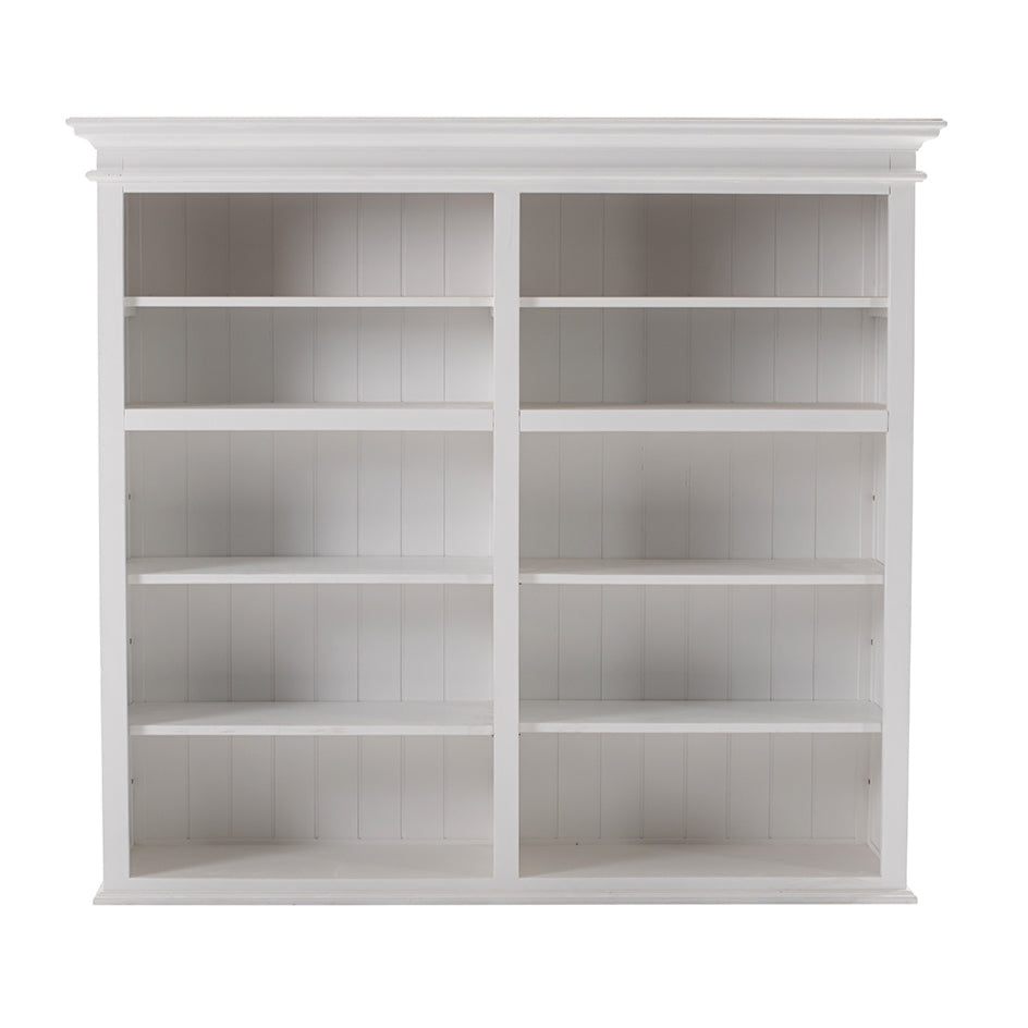 Halifax Medium Hutch Bookcase - White TOP