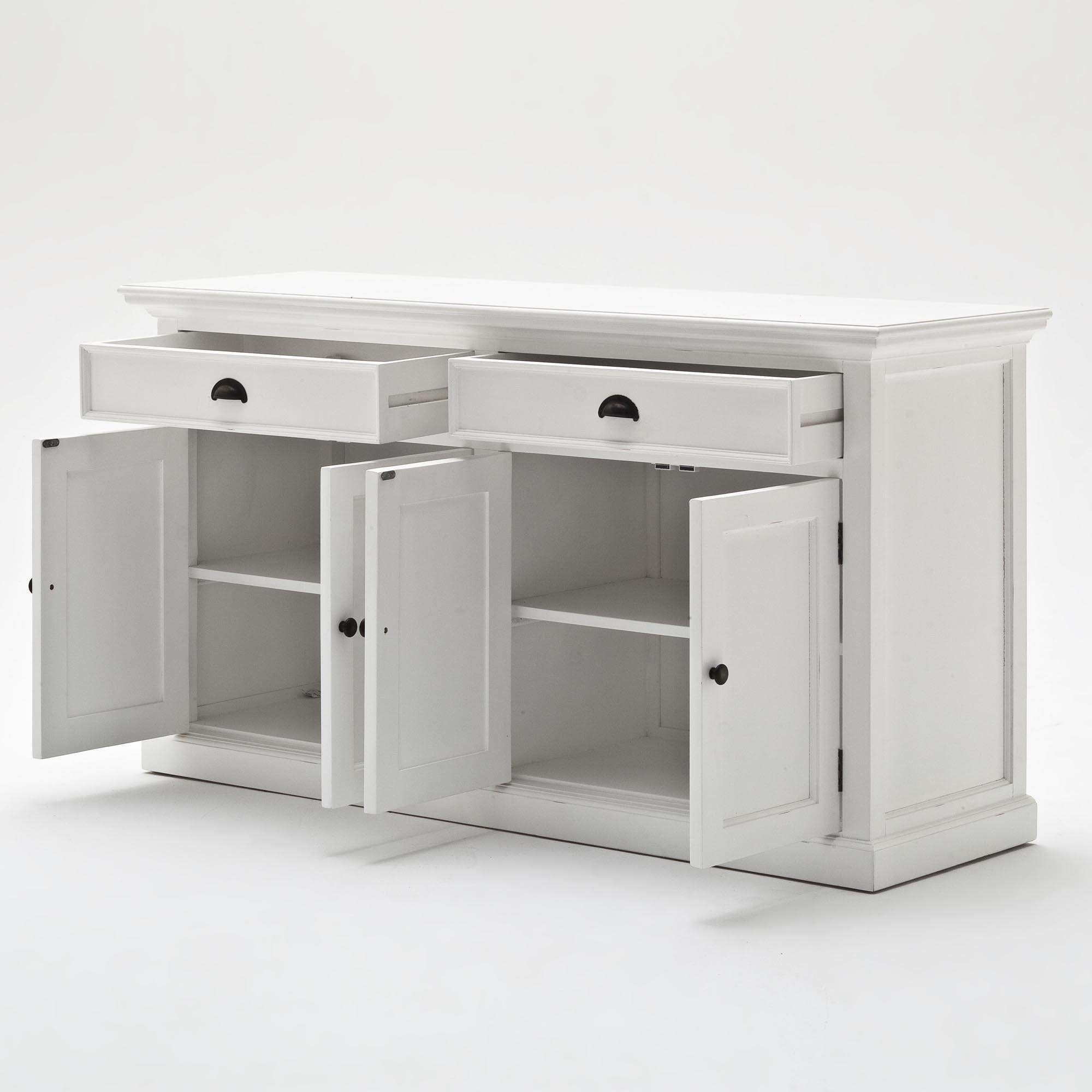 Halifax Buffet & Hutch - White-Hutch Cabinet-Novasolo-I Wanna Go Home