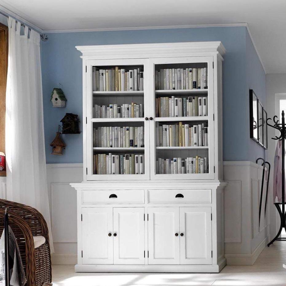 Halifax Buffet & Hutch - White-Hutch Cabinet-Novasolo-I Wanna Go Home